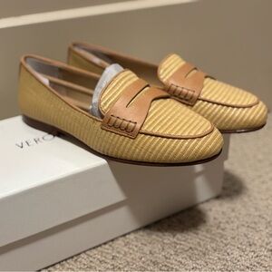 Veronica Beard Raffia Penny Loafer NWT